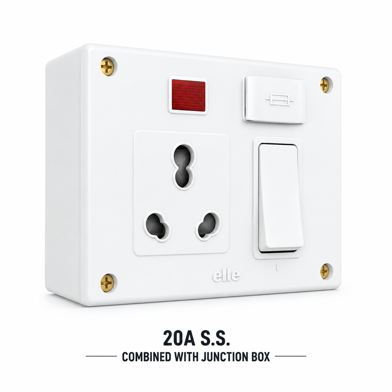 20A Switched Socket with Junction Box