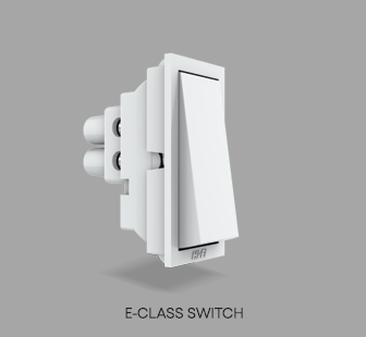 E-Class 10AX 1 Way Switch  – White, Grey & Black (Copy) (Copy)