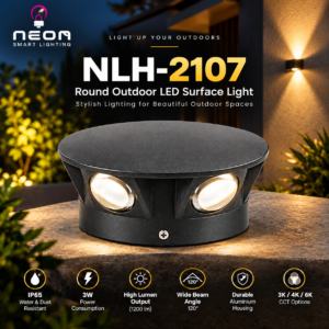 NEON NLH-2107 – Round Outdoor LED Surface Light