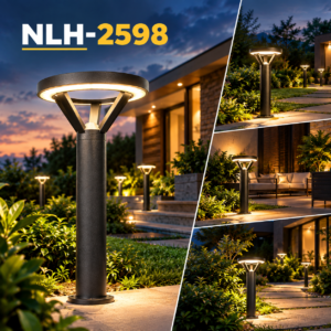 NLH-2598 50W Outdoor LED Bollard Light | 3K | IP65