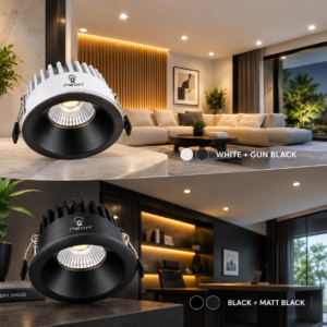 NEON WIDE LED Downlight | 7W, 12W & 18W | 36° Beam Angle | 3K–6K CCT | Recessed Ceiling Light