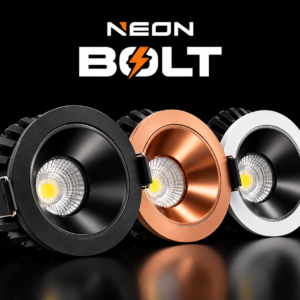 NEON BOLT LED Downlight | 8W, 12W & 20W | 60° Beam Angle | Premium Recessed Ceiling Light