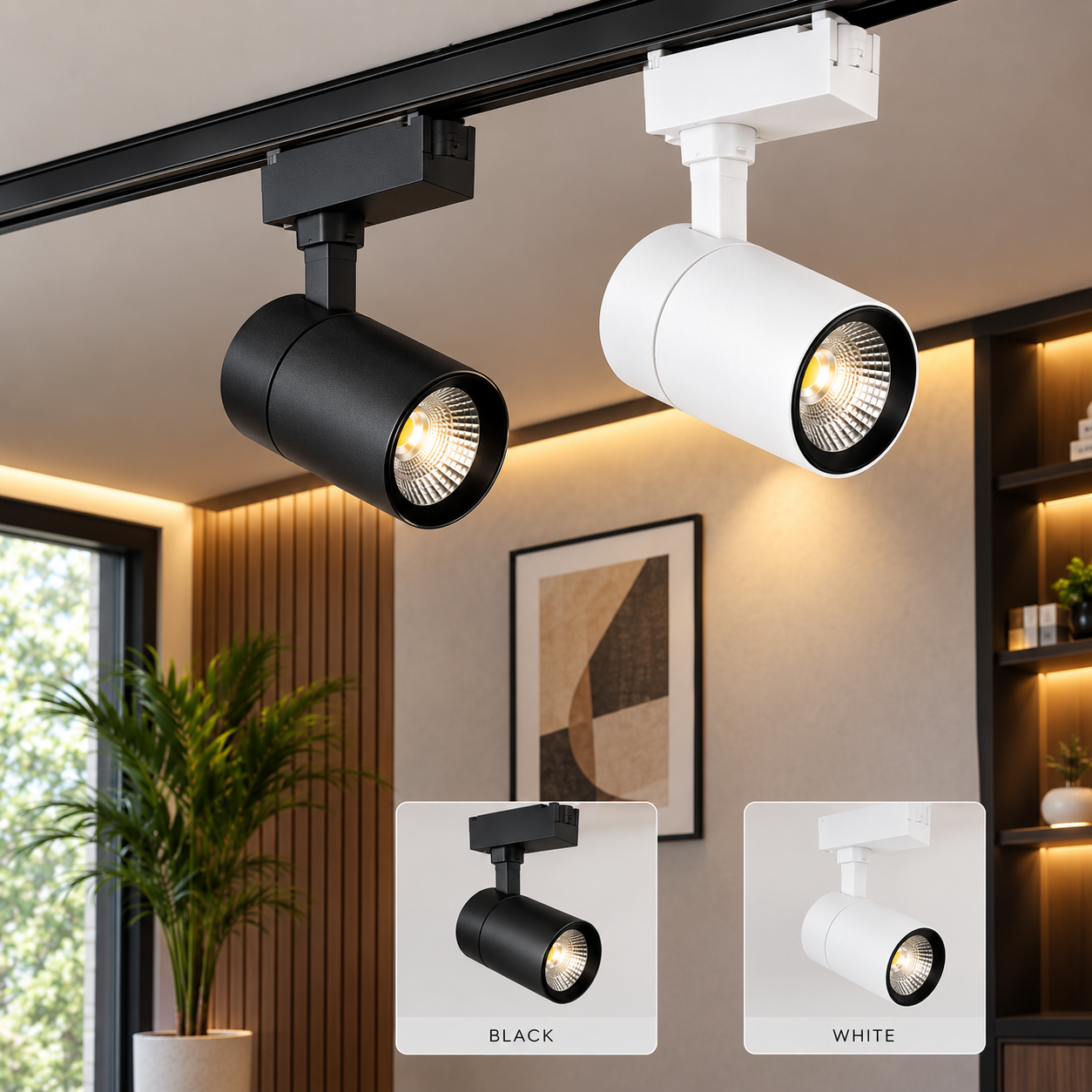 NAVY TRACK LED Track Light – 12W/20W/30W | 60° Beam Angle