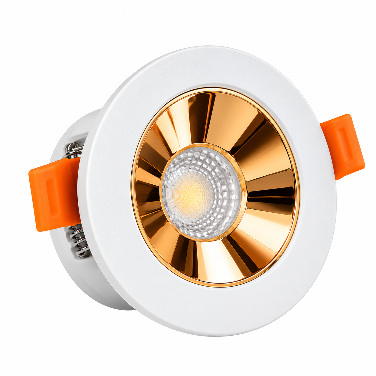 7W GOLDY LED Recessed Downlight 110° – White + Copper