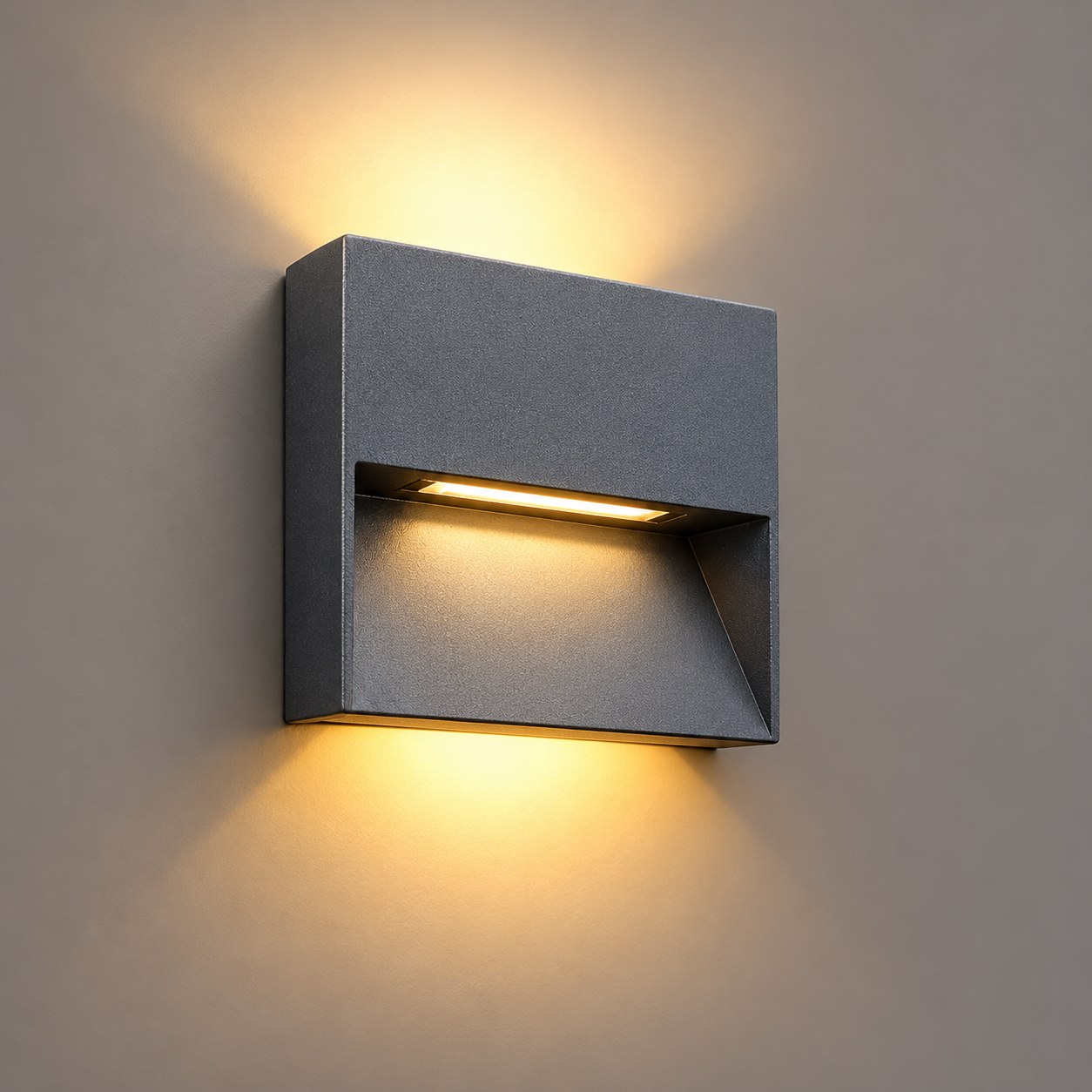 7W LED Wall Light | Outdoor Wall Mounted Light | 3K Warm White | IP65 Waterproof Aluminium Wall Light