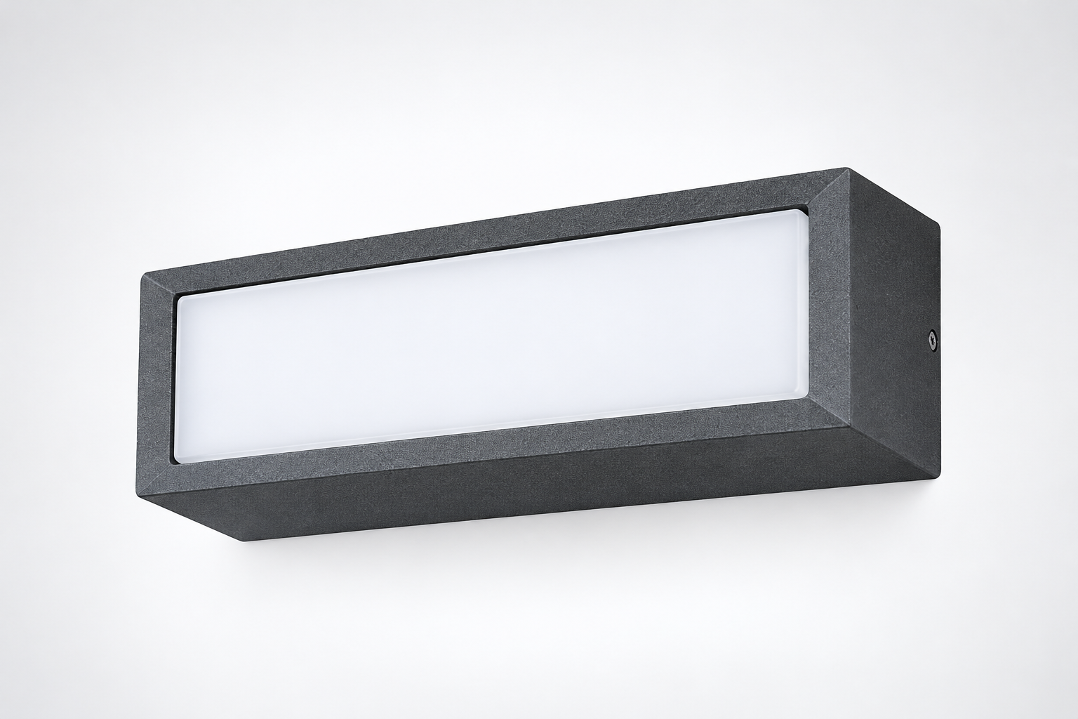 OSRAM NLH-2114 LED Outdoor Wall Light 12W | Grey Aluminium Wall Lamp | 3K Warm White | IP65 Waterproof | 120° Beam Angle