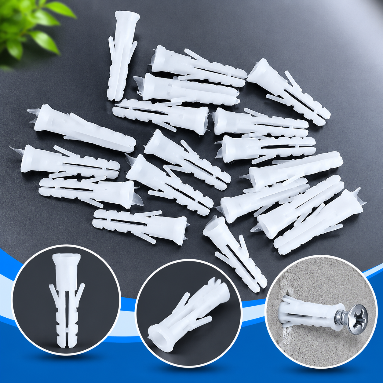MARSHAL GRIP MG 40 Plastic Wall Plugs – Strong & Reliable Wall Fixing Solution